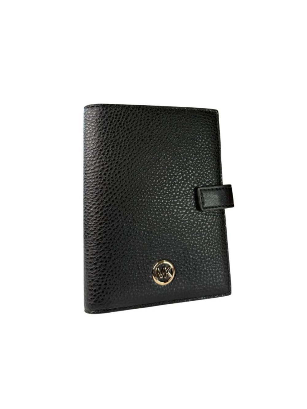 NWT Michael Kors Jet Set Black Pebbled Leather Travel Wallet MSRP $198